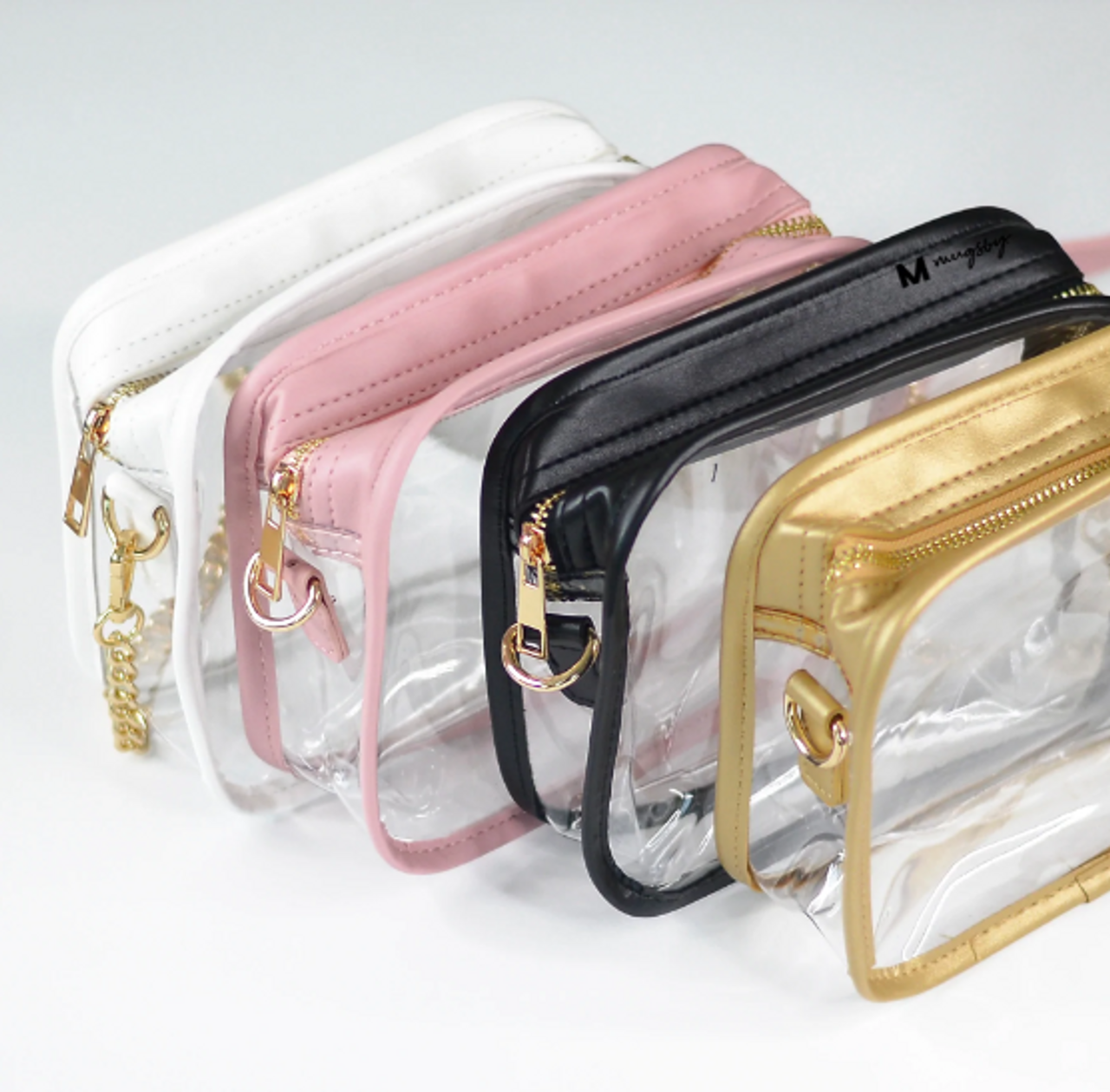 Pink and Clear Crossbody Purse – Briarwood Gifts