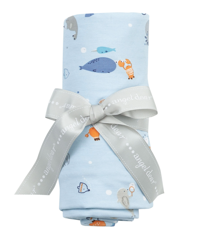 Bamboo Fiber Knit Swaddle by Angel Dear Peekawhoo