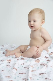 Bamboo Fiber Knit Swaddle by Angel Dear Peekawhoo