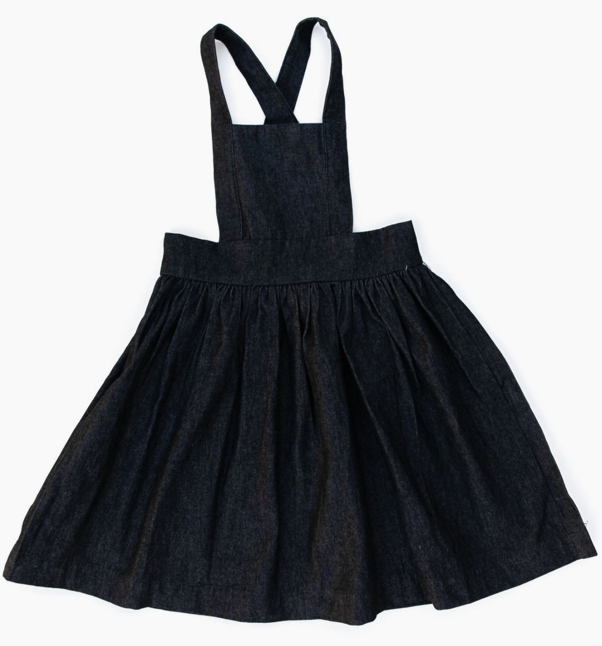 ASOS DESIGN Petite denim pinafore dress in black | ASOS