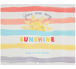 Sunshine Baby First Year Keepsake Calendar Sunshine Baby First Year Keepsake Calendar
