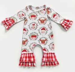 Mrs. Claus Girl Romper