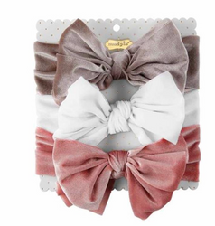Grey Velvet Headband Set from Mud Pie