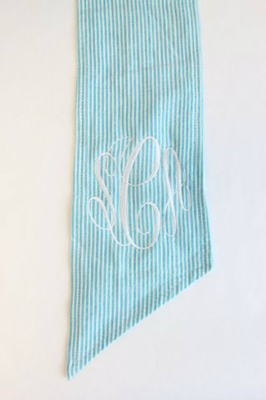 monogrammed swaddle