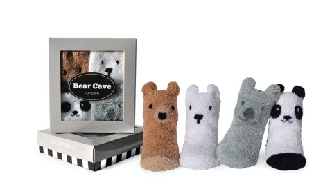 Trumpette Bear Cave Socks at Peekawhoo