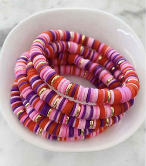 8mm Gold double disc beads, bracelet beads heishi beads, spacer
