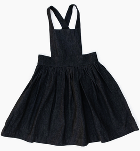 Toast Denim Pinafore Dress Size 16 Charcoal Grey Twill Midi Apron  Sleeveless OAS | eBay