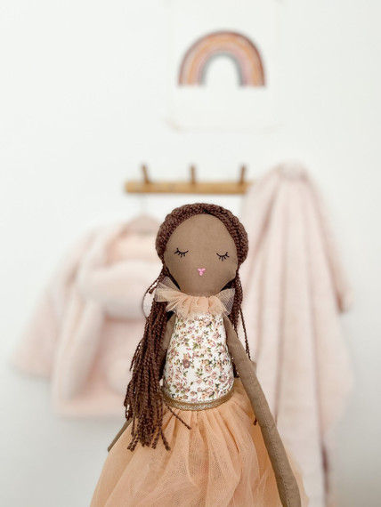 Small Cloth Rag Doll, Heirloom Doll Nursery Decor, Gift for
