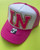 IN Indiana State Patch Hat - Hot Pink IN Indiana State Patch Hat - Hot Pink