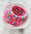 Heishi Color Pop Bracelet - Peachy Pink Multi With Gold Disc Spacers