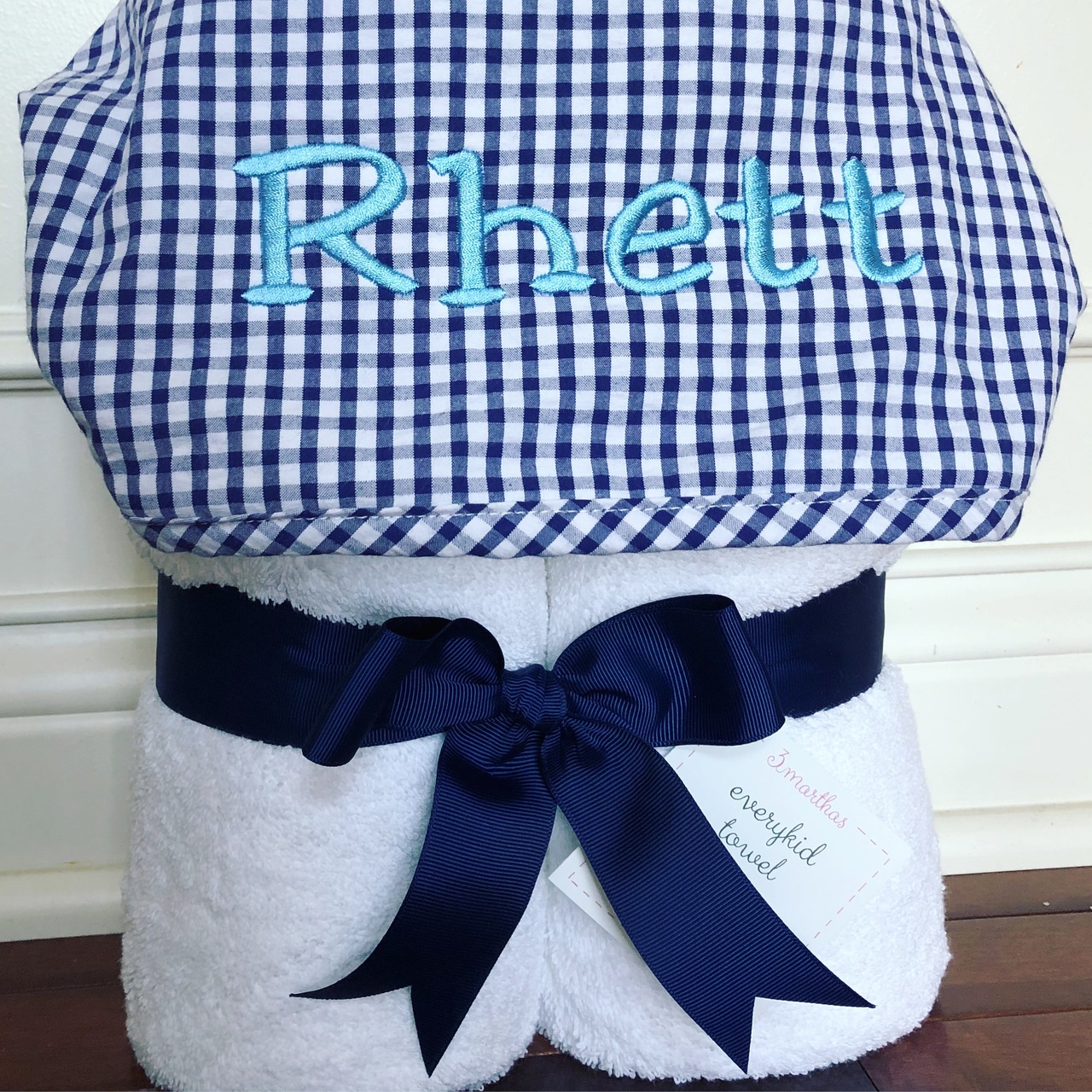 Gingham Kids Washcloth Sets