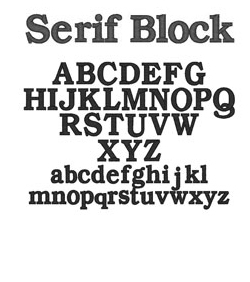 namefonts serifblock