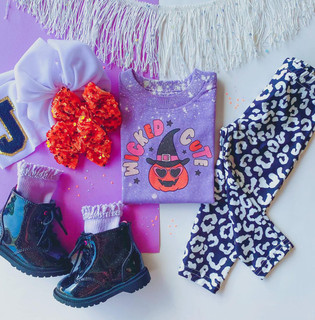 GROOVY BABY SHOT Ⅰ PURPLE & Ⅳ LEOPARD 4-5 Purple Leopard Toddler Shirt, 4-5 Leopard Print Shirt