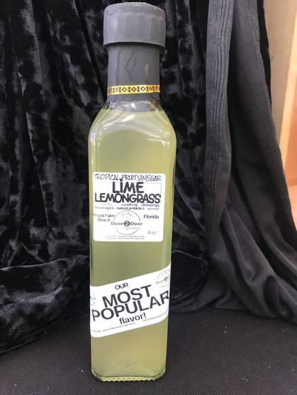 Lime Lemongrass Raw Living Vinegar