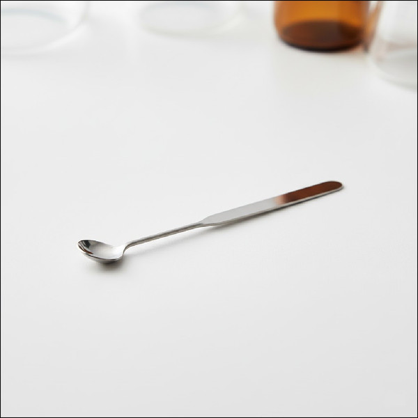 0.1 mL Stainless Steel Dual Utility Micro Spoon with Spatula