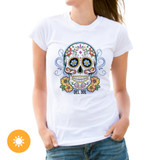 Day of the Dead Womens Tee - White