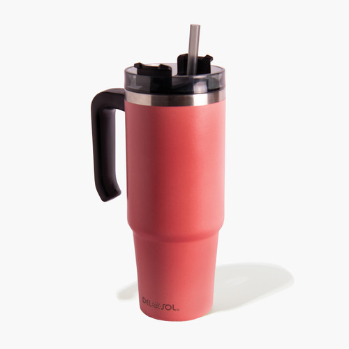 Tumbler Mug - White to Pink outdoor