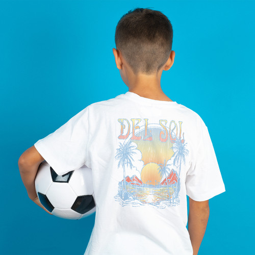youth, del sol, island, tee shirt, eco tee, white lifestyle youth, del sol, island, tee shirt, eco tee, white lifestyle