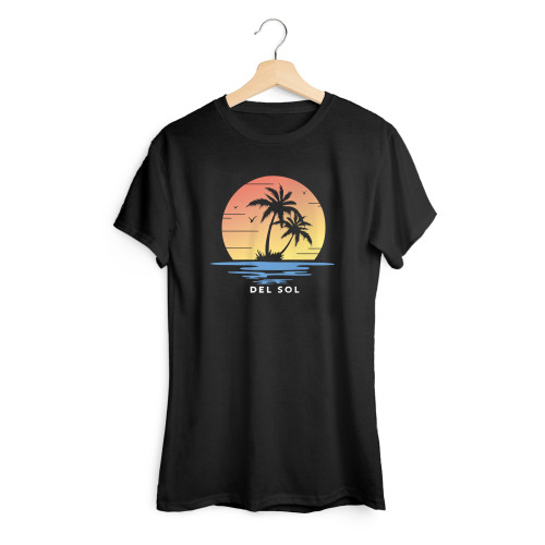 womens two palm island tee black outdoor