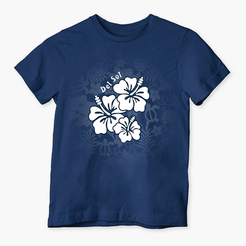 ghost hibiscus tee indoor