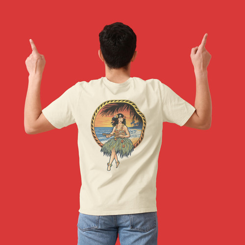 Men's Sunny Island Girl Tee Men's Sunny Island Girl Tee