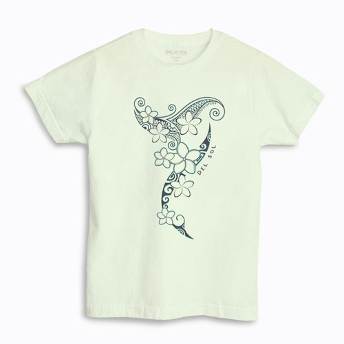 Youth Tribal Floral Tee - Mint Indoor
