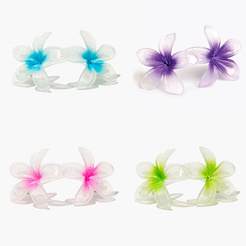 Plumeria Hair Clips Bundle