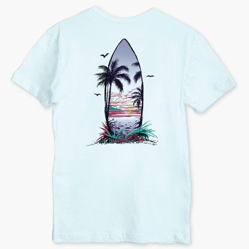 Mens Surfboard Scene Tee Indoor