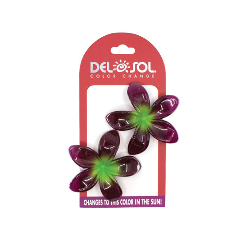 Plumeria Hair Clips ColorChanging Accessories Del Sol
