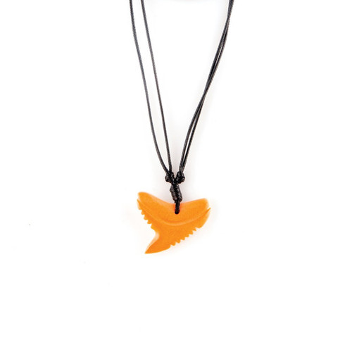 Shark Tooth Necklace - Orange outdoor