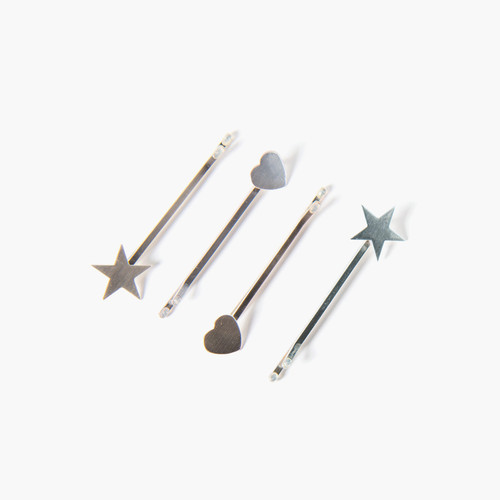Hearts and Stars Hair Pins indoor Hearts and Stars Hair Pins indoor