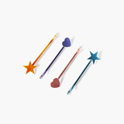 Hearts and Stars Hair Pins outdoor Hearts and Stars Hair Pins outdoor