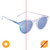 Blue Skies Sunglasses split