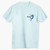 mens marlin scene ice blue tee indoor