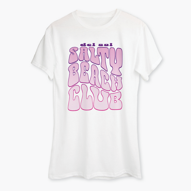 Product image for Womens Salty Beach Club Tee without Sun