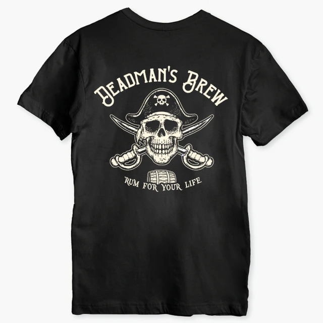 Product image for Men's Color-Changing Dead Mans Brew T-Shirt -  Black without Sun