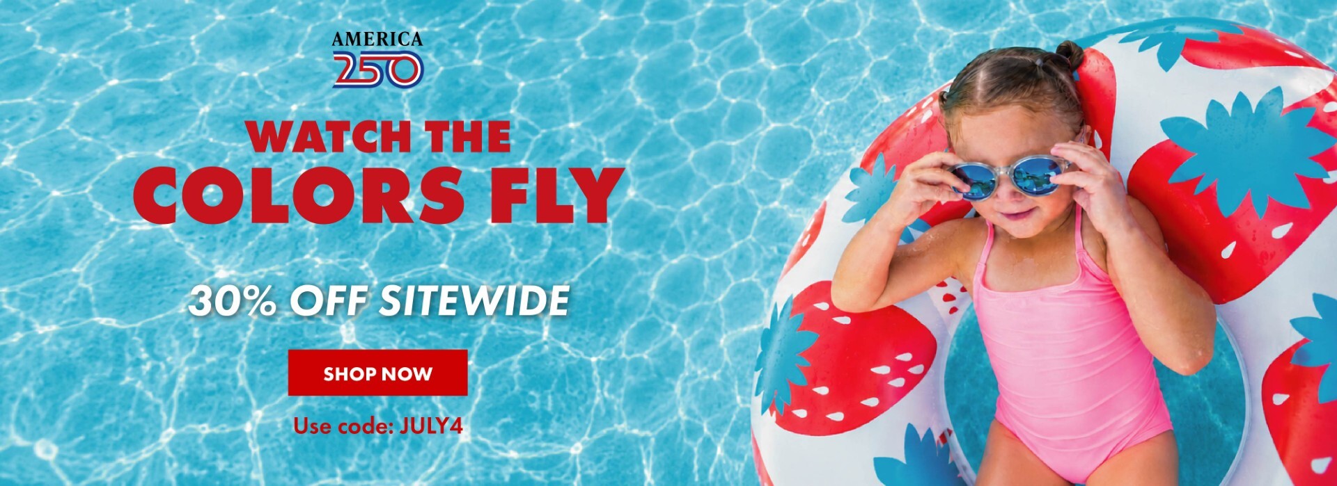 America 250. Watch the colors fly. 30% off sitewide. Shop now. Use code: JULY4.