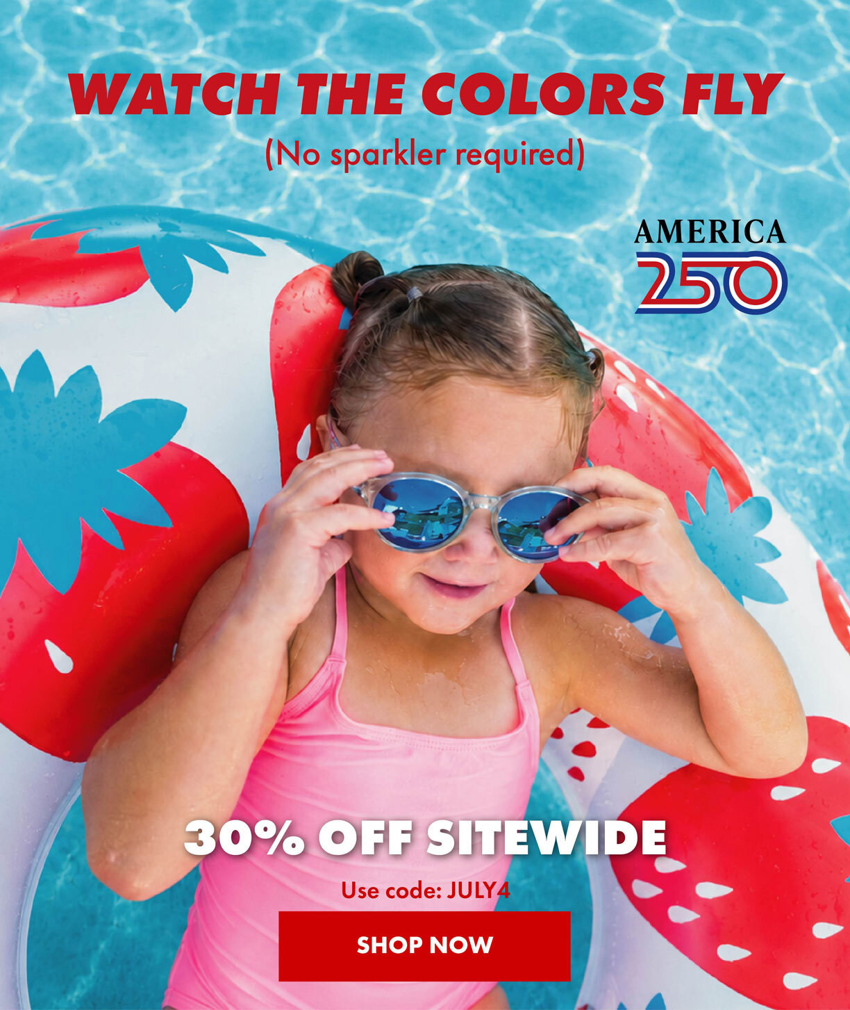 America 250. Watch the colors fly. 30% off sitewide. Shop now. Use code: JULY4.