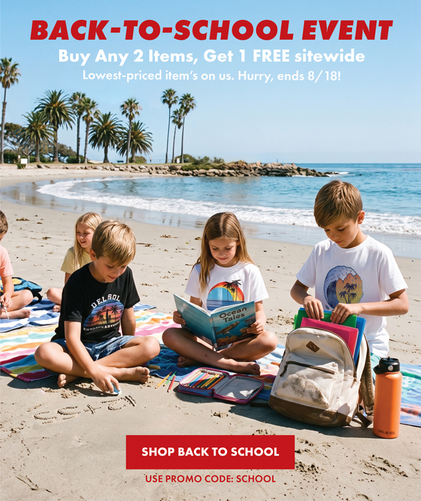 Back to school event. Buy any 2 items, get 1 free sitewide. Lowest priced items on us. Hurry, ends 8/18! Shop back to school. Use promo code: school