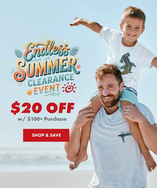 Endless Summer clearance event. $20 Off with $100+ purchase. Shop and Save.