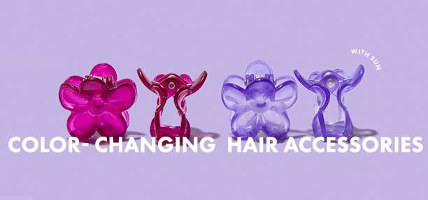Color changing Hair Accessories. Shop now! 