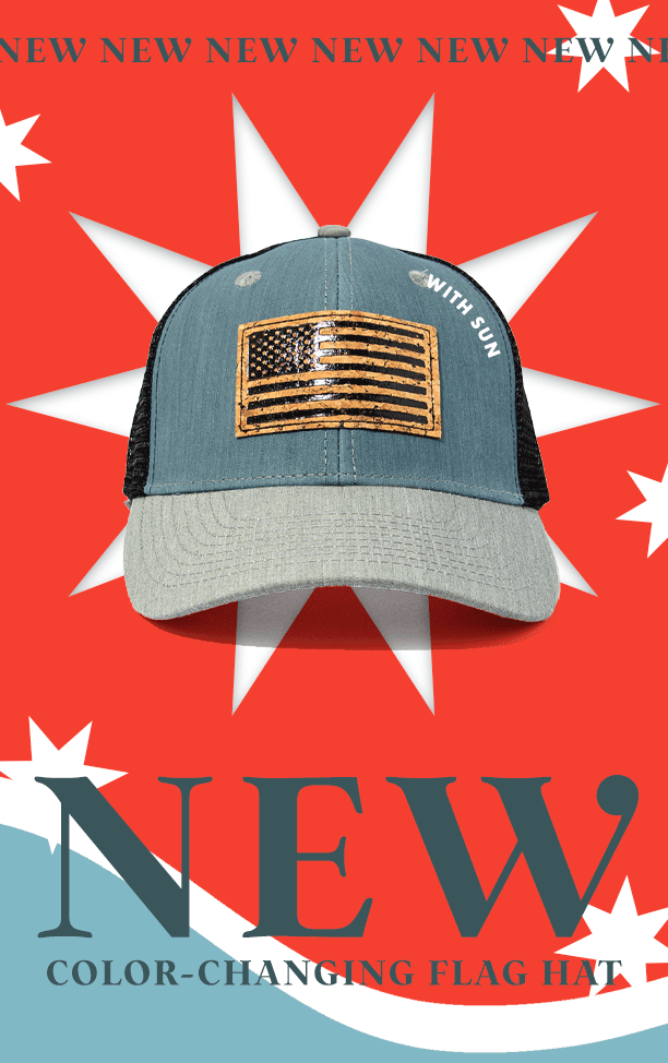 New color changing American Flag Hat