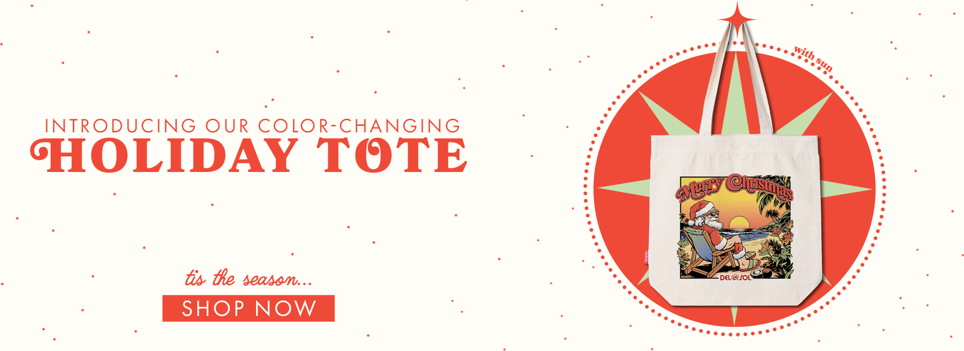 Shop our new Holiday Tote bag! Limited launch only. 
