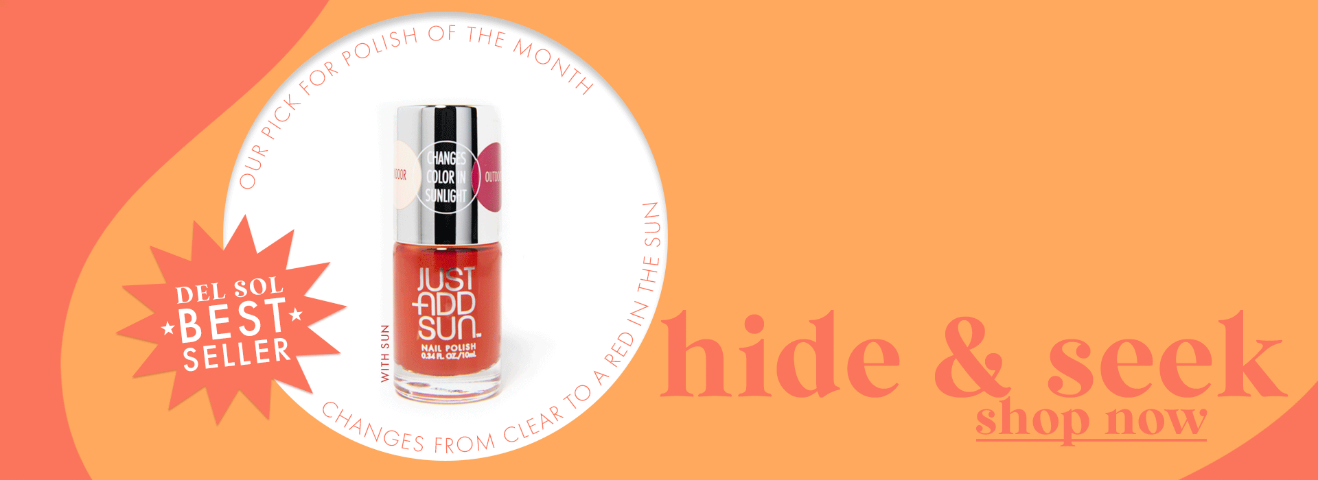 hide and seek nail polish highlight of the month! Shop now!
