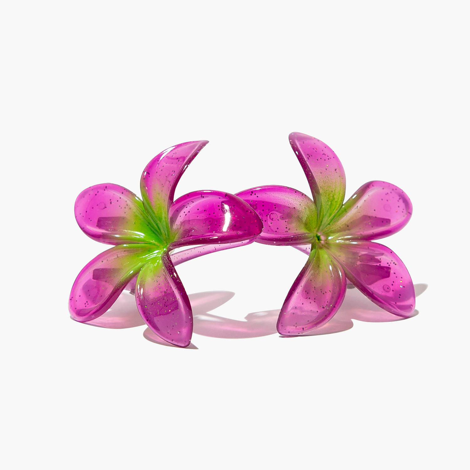Just Add Sun Green & Fuchsia Plumeria - Color-Changing Hair