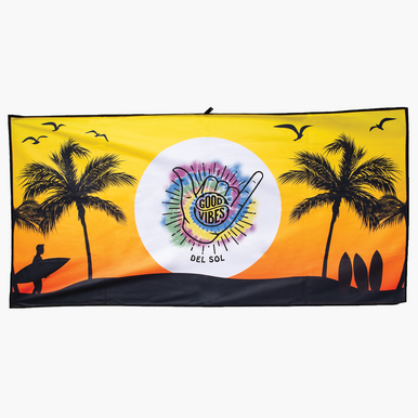 Good Vibes Shaka - Color-Changing Beach Towel | Del Sol