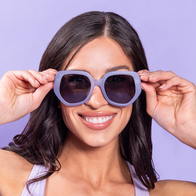 Del Sol Color-Changing Lilac Sunglasses Women’s Solize Lifetime Guarantee Del Sol Solize Color-Changing Unisex Sunglasses - Good day  main image 4