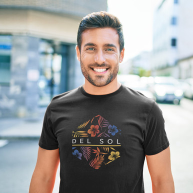 Tropical Hex - Color-Changing Mens T-Shirt | Del Sol