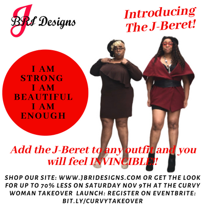 J Bri Designs Debuts The J-Beret during The Curvy Woman Takeover Launch on Nov 9th!