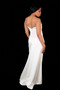 White Strapless Duchess Satin Bridal Gown